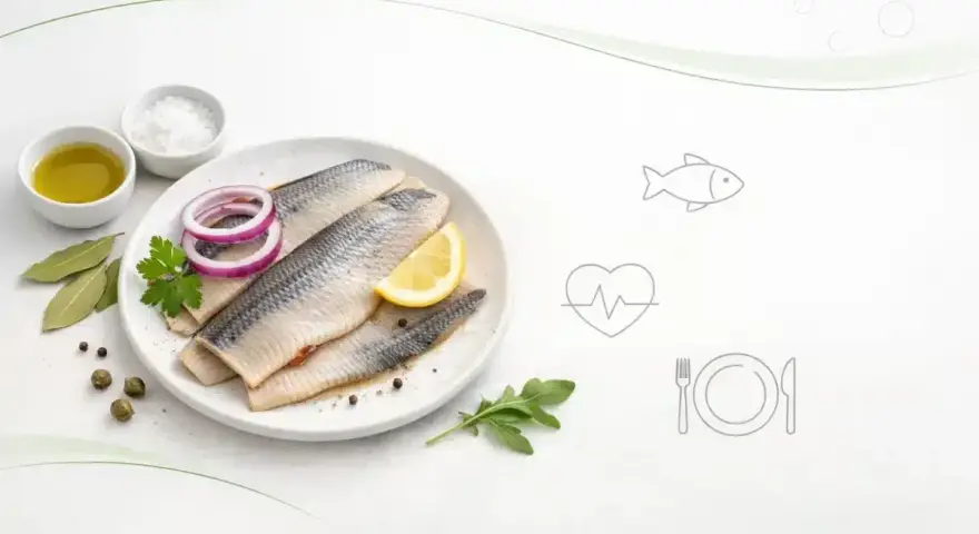 Filety śledziowe z cytryną i cebulą. Czy śledź jest zdrowy? Tak, to bogactwo kwasów omega-3 i witamin.